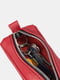 Ключниця червона шкіряна 7х16 см | 6518071 | фото 4