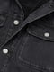 Куртка джинсовая черная | 6518821 | фото 2