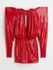 Сукня з паєтками яскраво-червона | 6518845 | фото 3