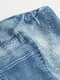 Сукня синя з принтом під джинс | 6518918 | фото 2