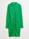 Платье-рубашка зеленое | 6519037