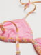 Бюстгальтер купальный розовый в принт | 6519261 | фото 2