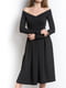 Платье А-силуэта черное | 6520600 | фото 4
