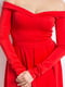 Платье А-силуэта красное | 6520601 | фото 2
