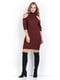 Платье-свитер бордовое | 6520671 | фото 2