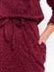 Сукня-футляр з кишеньками вишнева | 6520678 | фото 7