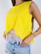 Блуза желтая с гипюром | 6520687 | фото 3