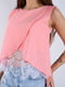 Блуза персиковая с гипюром | 6520688 | фото 4