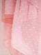 Платье А-силуэта сетчатое персиковое в горох | 6520875 | фото 2