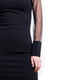 Платье-футляр черное с прозрачными рукавами | 6520903 | фото 2