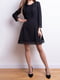 Сукня А-силуету чорна з візерунком | 6520904 | фото 3