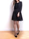Сукня А-силуету чорна з візерунком | 6520904 | фото 4