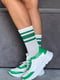 Кросівки біло-зелені | 6519350 | фото 11