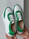 Кросівки біло-зелені | 6519350 | фото 3