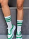 Кросівки біло-зелені | 6519350 | фото 9