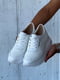 Лаконічні білі кросівки з натуральної шкіри | 6519367 | фото 2