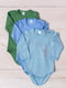 Боди ясельное серо-голубое с рисунком | 6352432 | фото 3