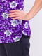 Блуза фиолетовая в принт | 6523227 | фото 2