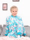 Пижама: комбинезон голубой в принт | 6523450 | фото 3