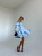 Сукня з воланами блакитна | 6523661 | фото 4