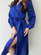 Сукня шовкова синя | 6523731 | фото 3