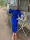 Сукня А-силуету синя | 6523917 | фото 3
