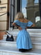 Сукня А-силуету блакитна | 6523982 | фото 2