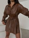 Сукня-сорочка коричнева | 6524170 | фото 2