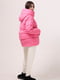 Зимняя розовая куртка с объемным капюшоном | 6524346 | фото 6