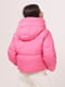 Зимняя розовая куртка с объемным капюшоном | 6524346 | фото 7
