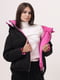 Двусторонняя куртка черно-розовая | 6524586 | фото 6