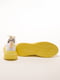 Кросівки білі на жовтій підошві | 6519328 | фото 4