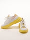 Кросівки білі на жовтій підошві | 6519328 | фото 6
