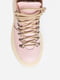 Ботинки кожаные светло-розовые на платформе | 6527467 | фото 2