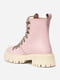 Ботинки кожаные светло-розовые на платформе | 6527467 | фото 3