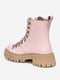 Ботинки кожаные розовые на платформе | 6527468 | фото 2