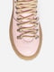 Ботинки кожаные розовые на платформе | 6527468 | фото 4