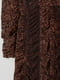 Сукня темно-коричнева з набивним малюнком | 6524985 | фото 2
