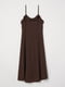 Сукня у білизняному стилі коричнева | 6525127