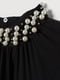 Сукня з віскози чорна з перлами | 6525162 | фото 2