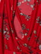 Платье красное в цветочный принт | 6525171 | фото 2