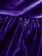 Сукня оксамитова з вирізом фіолетова | 6525333 | фото 2