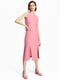 Сукня з декоративною стрічкою рожева | 6525573 | фото 2