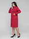 Красное трикотажное платье с оригинальным накладным карманом на юбке | 6527860 | фото 3