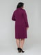 Трикотажна сукня кольору марсала з оригінальною накладною кишенею на спідниці | 6527863 | фото 2
