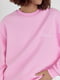 Розовый свитшот на флисе с вышитой надписью California | 6524507 | фото 6