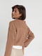 Комплект-двойка коричневый с вязаным пуловером и майкой | 6524541 | фото 6