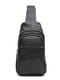 Чорна шкіряна сумка-рюкзак у стриманому стилі | 6528213 | фото 2