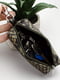 Подарочный набор: кожаная косметичка и ключница коричневого цвета под рептилию | 6528224 | фото 4