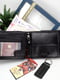 Подарочный набор: кожаное портмоне и брелок чорного цвета с логотипом бренда | 6528239 | фото 6